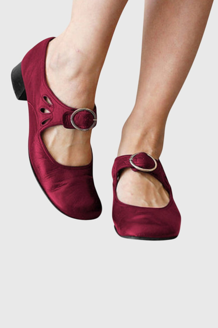 Karolina Coburg | Bequeme Orthopädische Sandalen in Rot