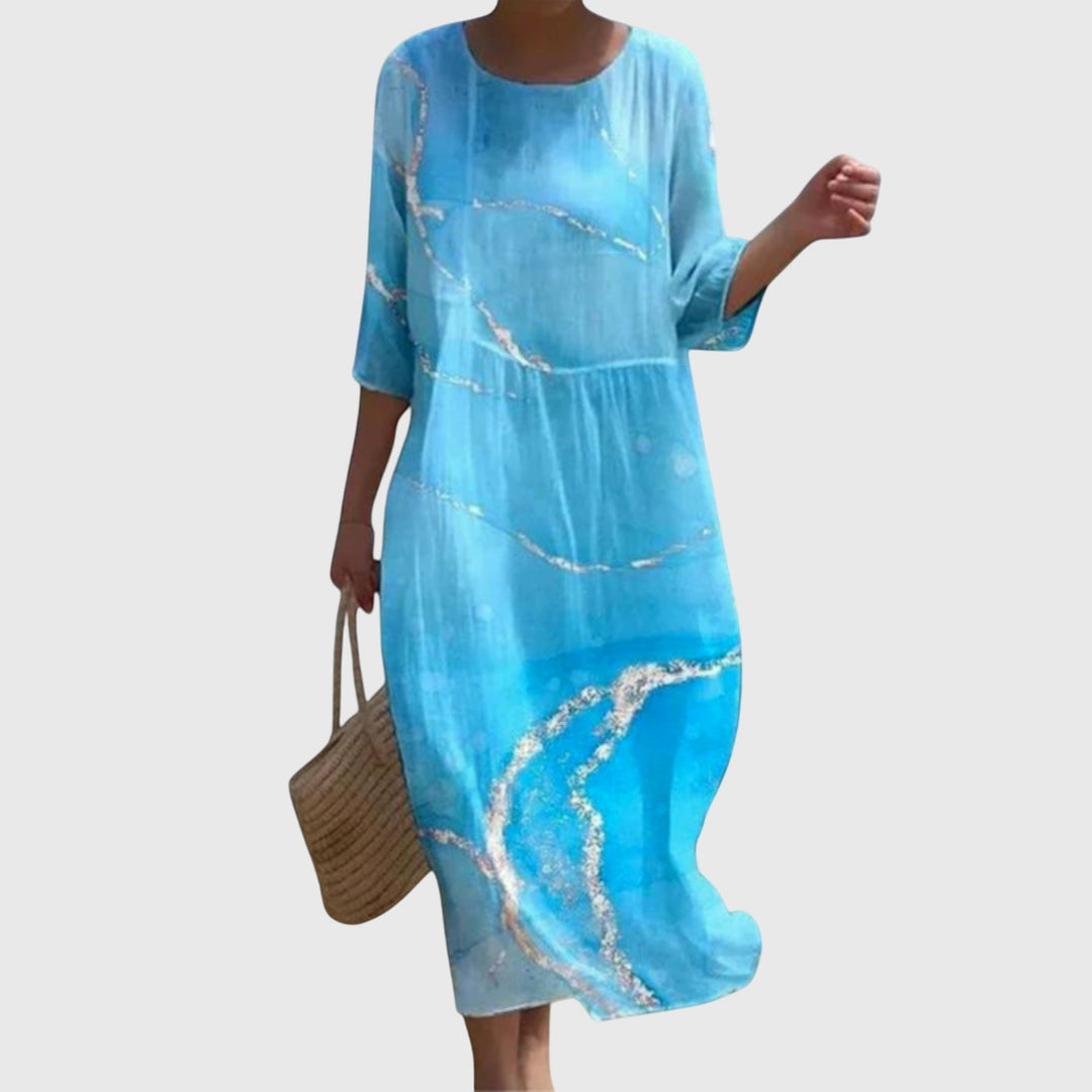 Selma Stralsund | Elegantes Maxi-Blumenkleid