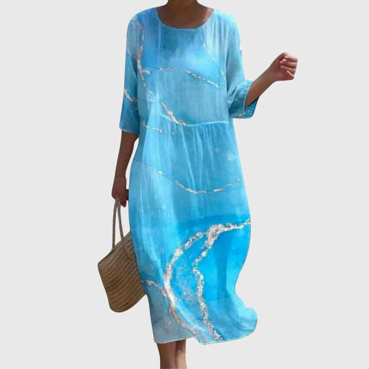 Selma Stralsund | Elegantes Maxi-Blumenkleid