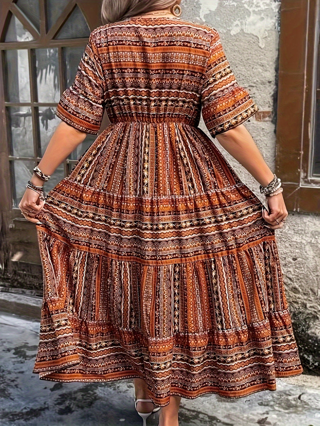 Irmgard Worms | Fließendes Ethno-Kleid