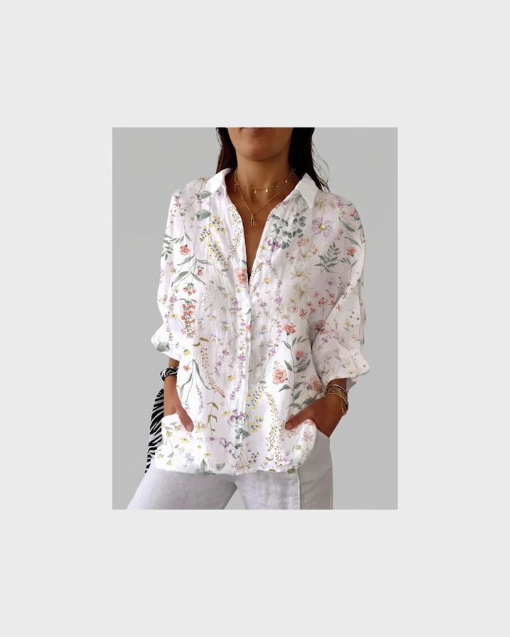 Almut Freiburg | Leichte und Bunte Druckbluse
