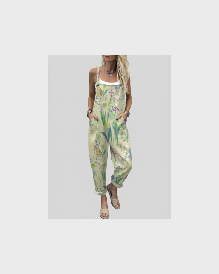 Almut Landshut | Latzhose mit Wiesenblumen