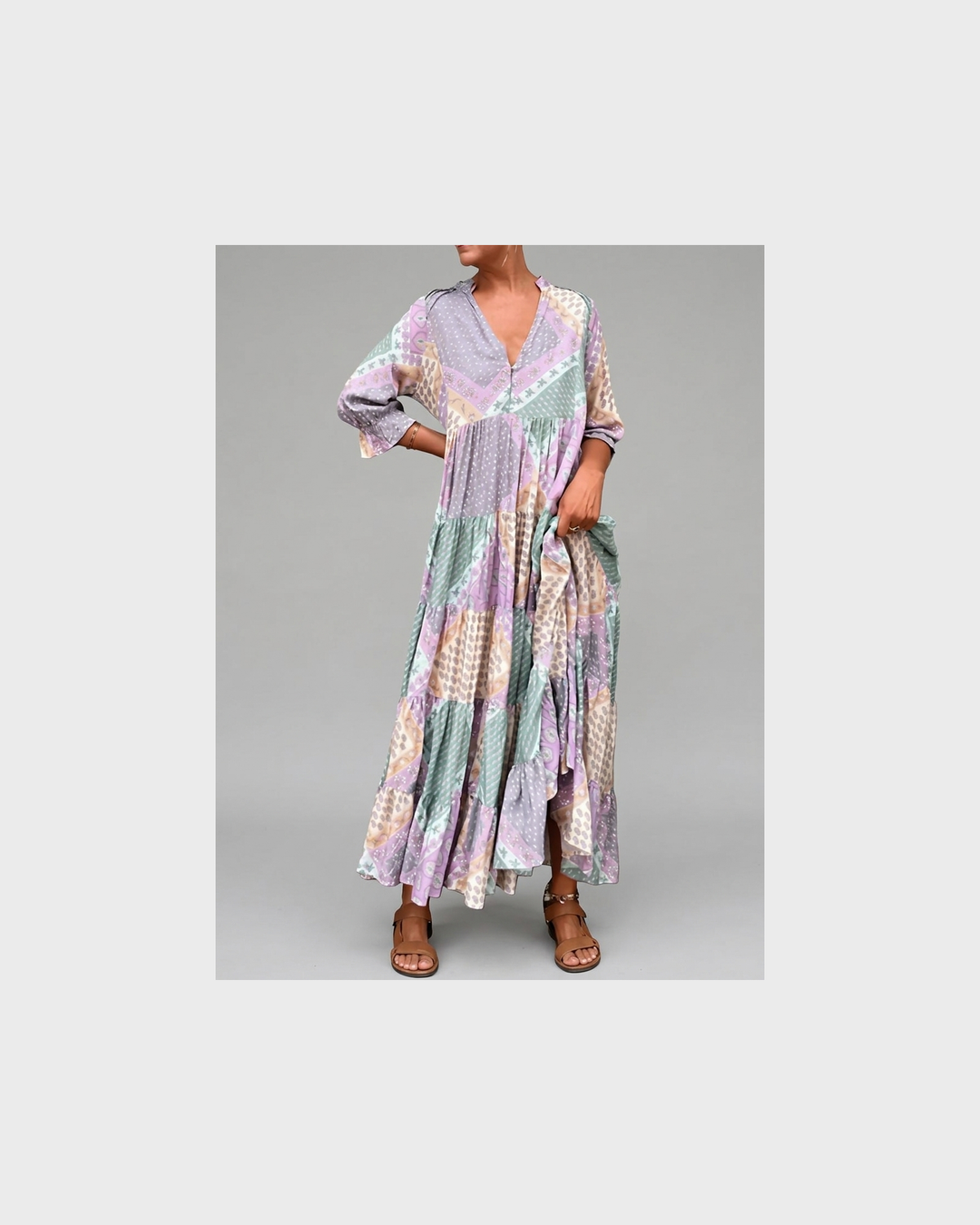 Amalia Aachen | Florentina  Elegantes Bedrucktes Kleid
