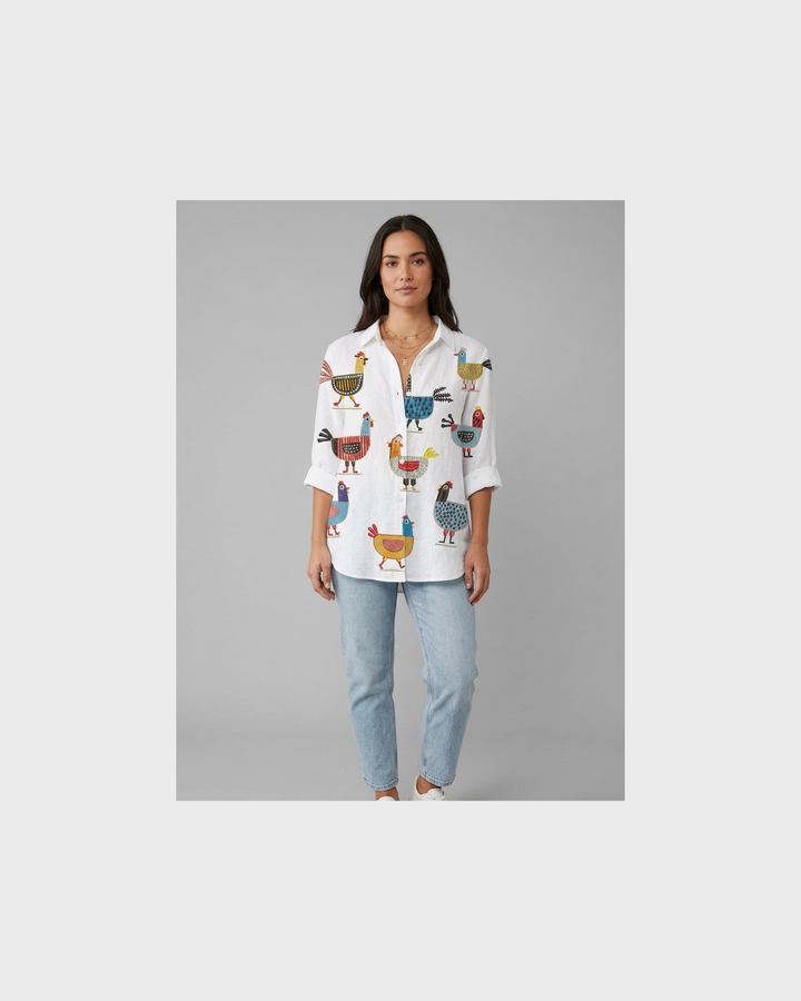 Anna Coburg | Leichte und Farbenfrohe Druckbluse
