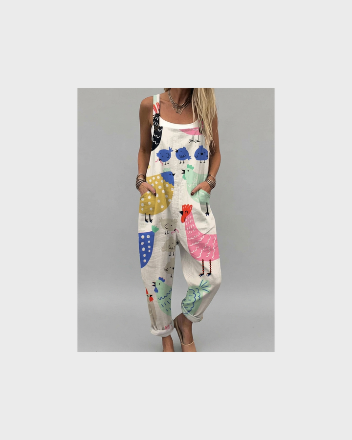 Antonia Bautzen | Bunte Latzhose mit Bauernhoftieren