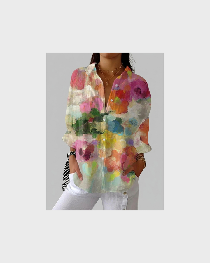 Antonia Wismar | Leichte und Farbenfrohe Druckbluse