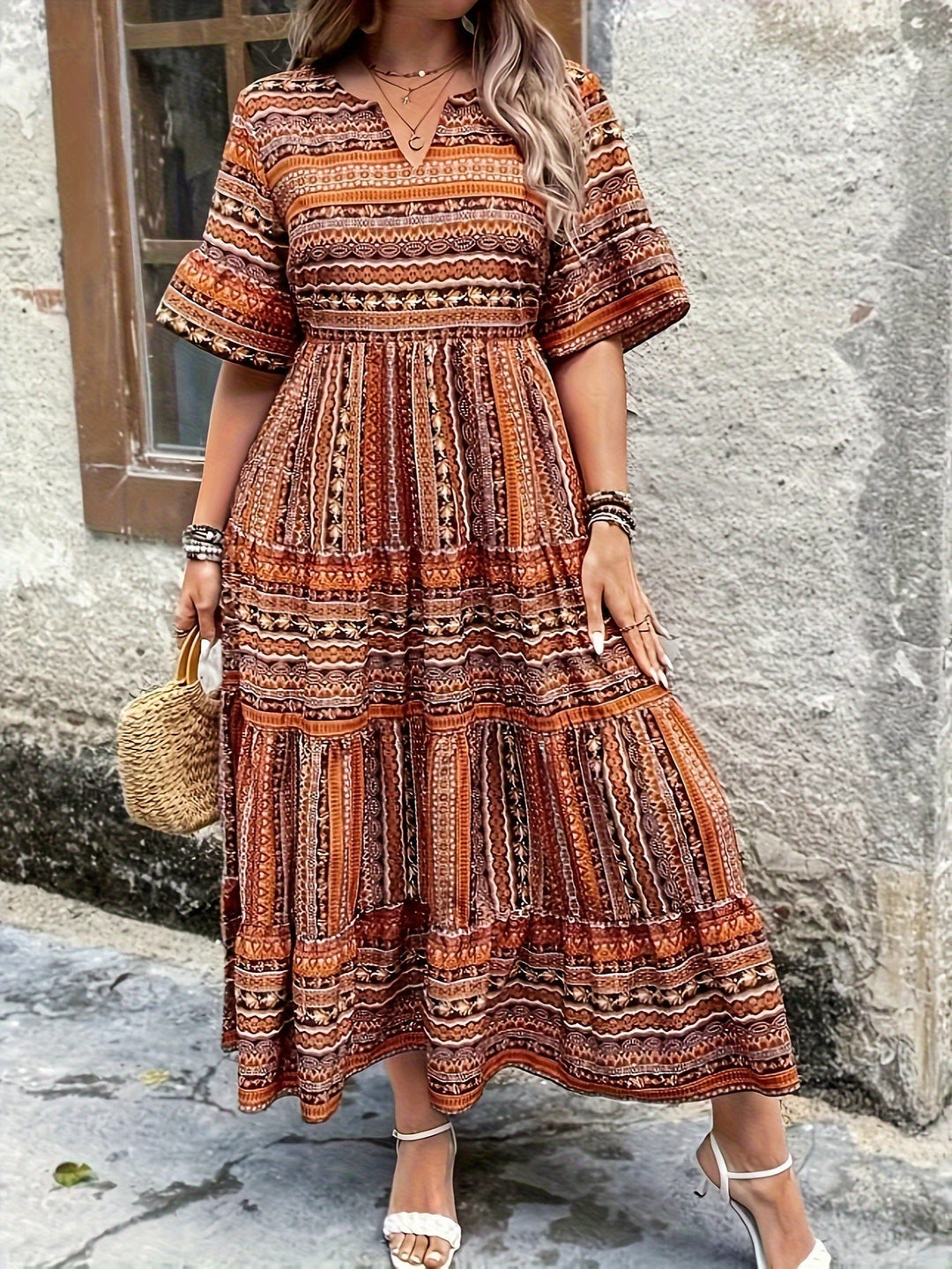 Irmgard Worms | Fließendes Ethno-Kleid