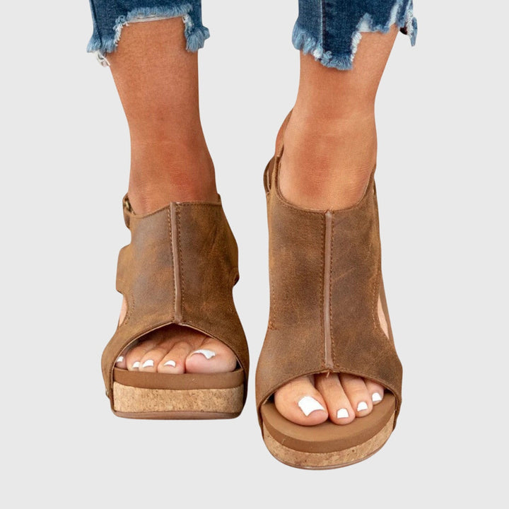 Mia Regensburg | Elegante Orthopädische Sandalen in Beige