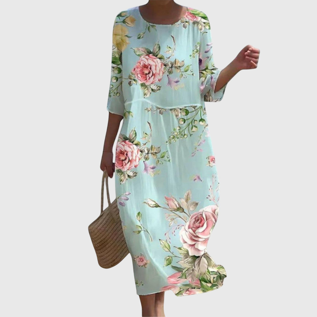 Selma Stralsund | Elegantes Maxi-Blumenkleid