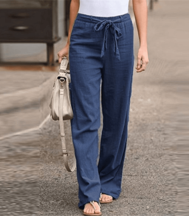 Karolina Goslar | Damen Freizeitpants mit Kordelzug und Elastischem Bund