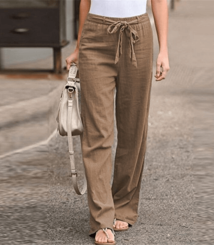 Karolina Goslar | Damen Freizeitpants mit Kordelzug und Elastischem Bund