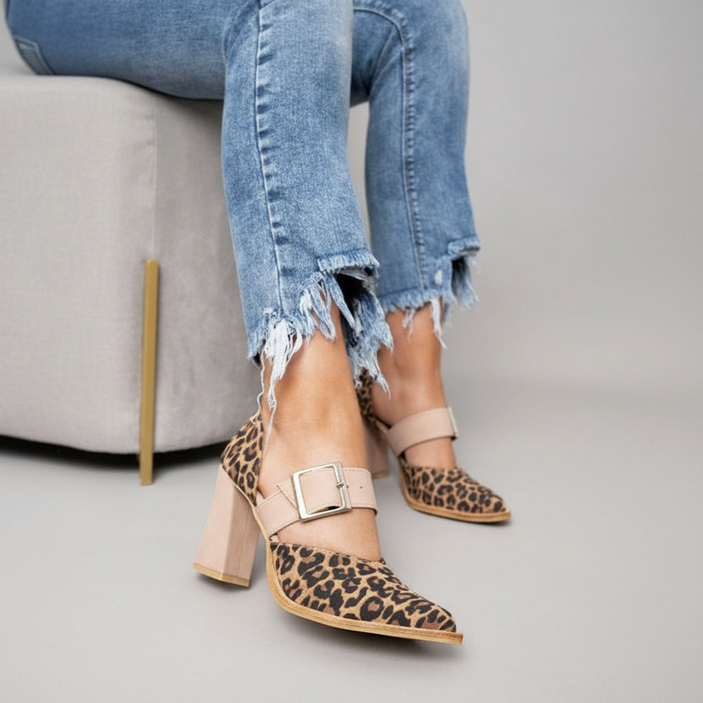 Anna Bad-Ischl | Elegante High Heels in Khaki