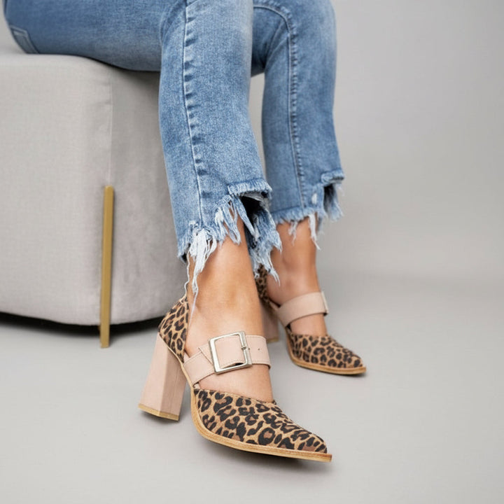Anna Bad-Ischl | Elegante High Heels in Khaki