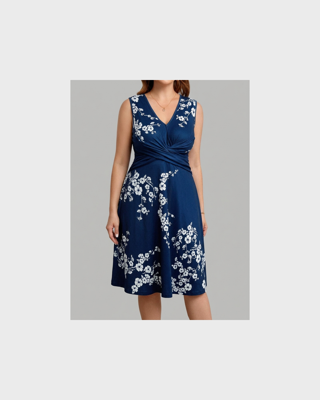 Charlotte Weimar | Danica  Blumenmuster Wickelkleid