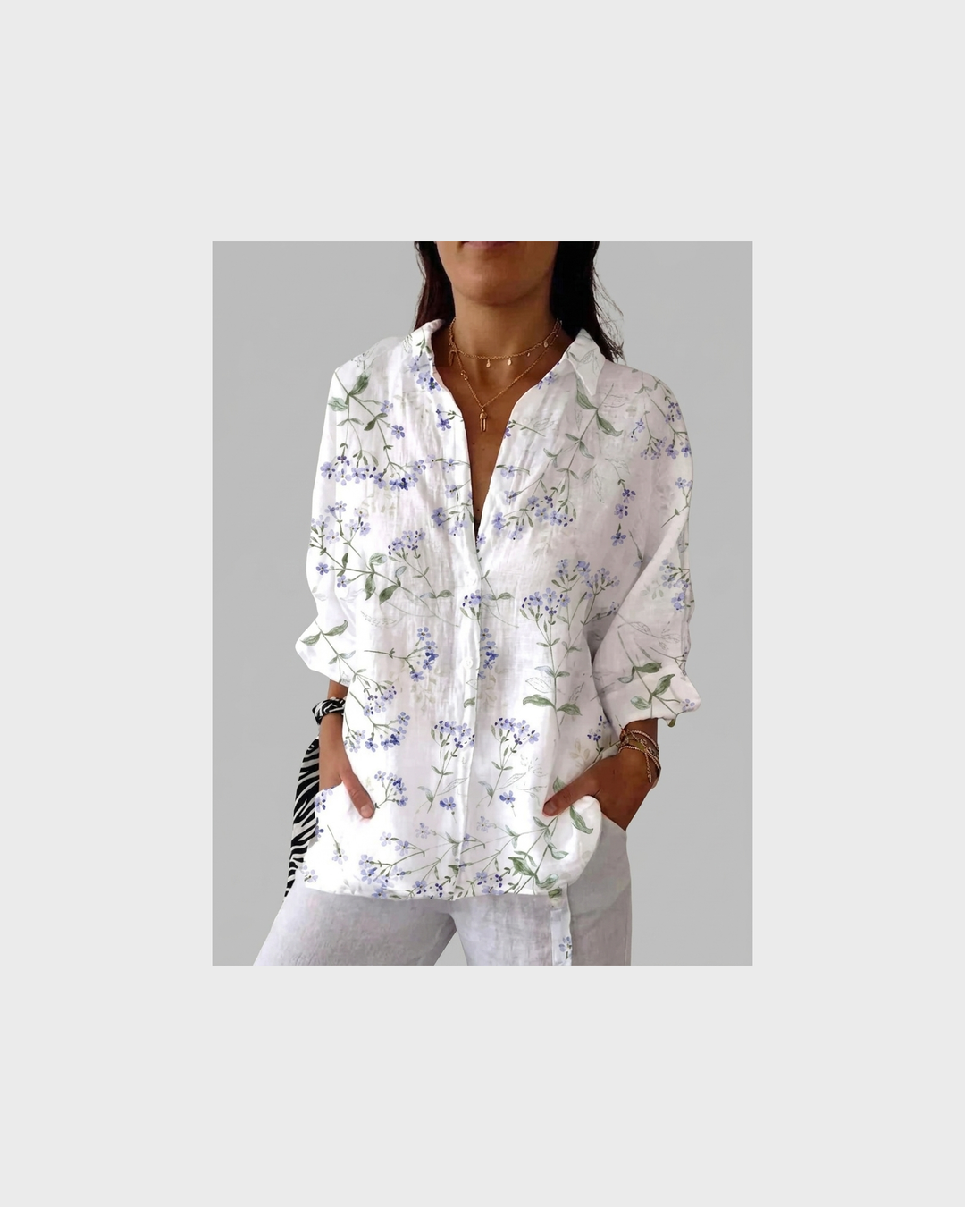 Clara Schwerin | Leichte und Farbenfrohe Druckbluse