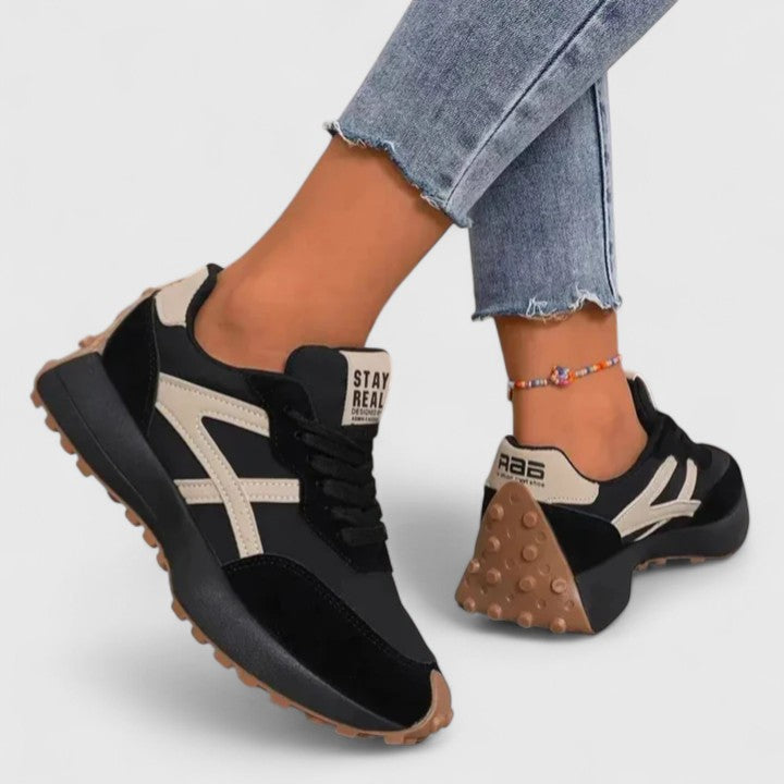 Wilhelmine Bayreuth | Orthopädische Sneakers in Schwarz / Beige