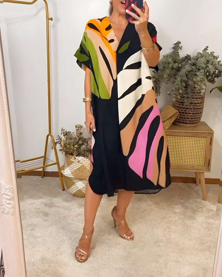 Irmgard Rothenburg | Kleid mit Abstraktem Muster