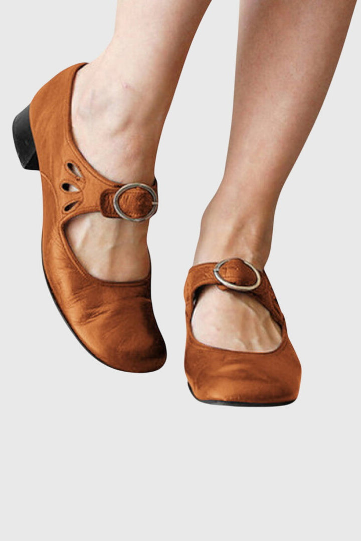 Karolina Coburg | Bequeme Orthopädische Sandalen in Rot