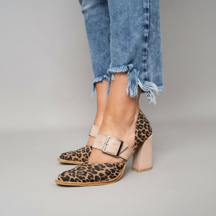 Anna Bad-Ischl | Elegante High Heels in Khaki