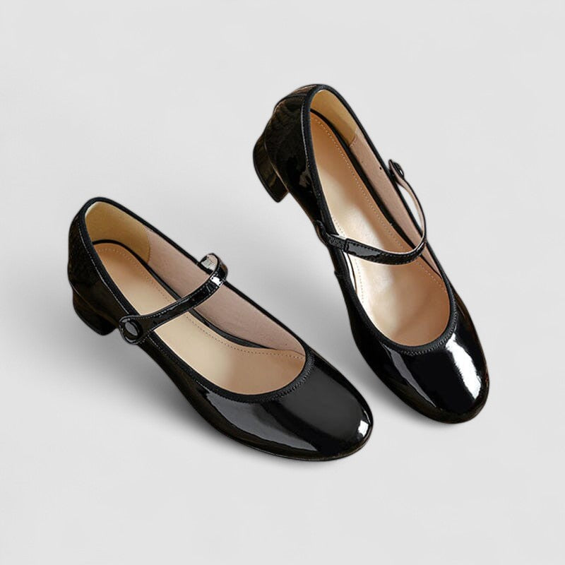 Adelheid Eisenach | Orthopädische Mary Jane Schuhe in Schwarz