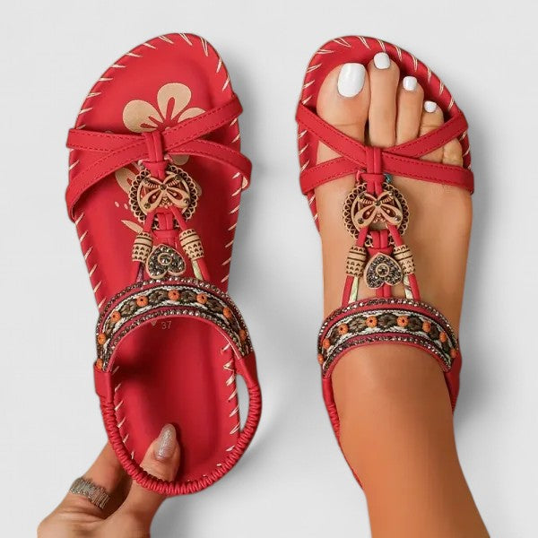 Antonia Freiburg | Bequeme Orthopädische Sandalen in Kobalt Blau