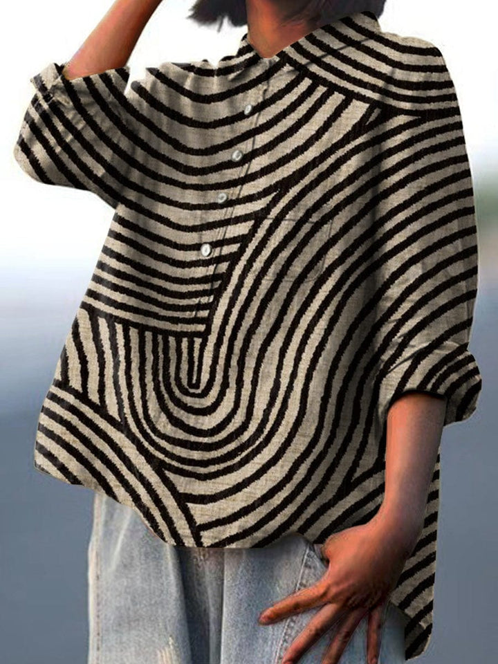 Ottilie Aachen | Elegante Sommerbluse in Schwarz