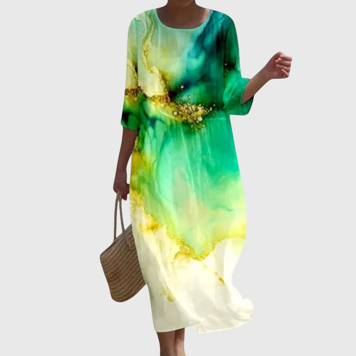 Selma Stralsund | Elegantes Maxi-Blumenkleid