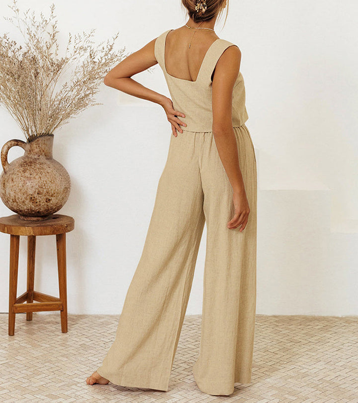 Katharina Worms | Minimalistisches Ensemble Top und Schlaghose