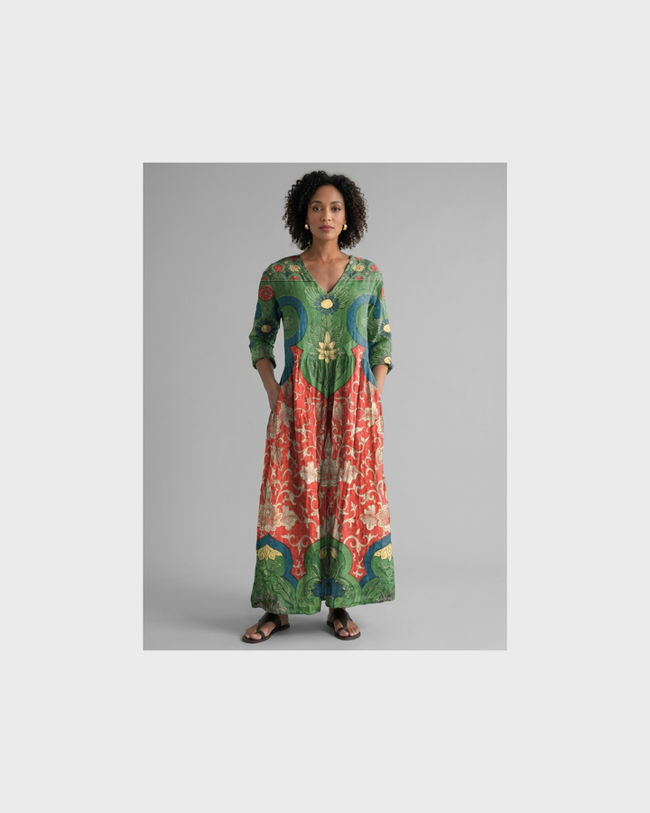 Elise Potsdam | Maxi-Kleid Vintage mit Blumenmuster