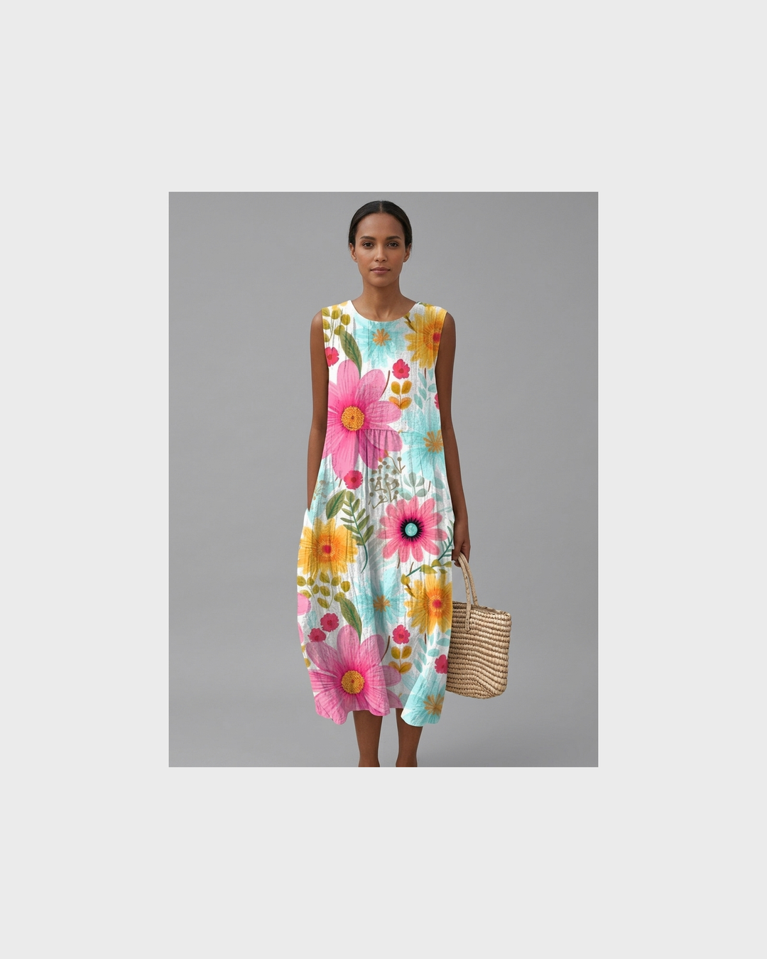 Emma Bad-Ischl | Bequeme Ärmellose Sommerkleid