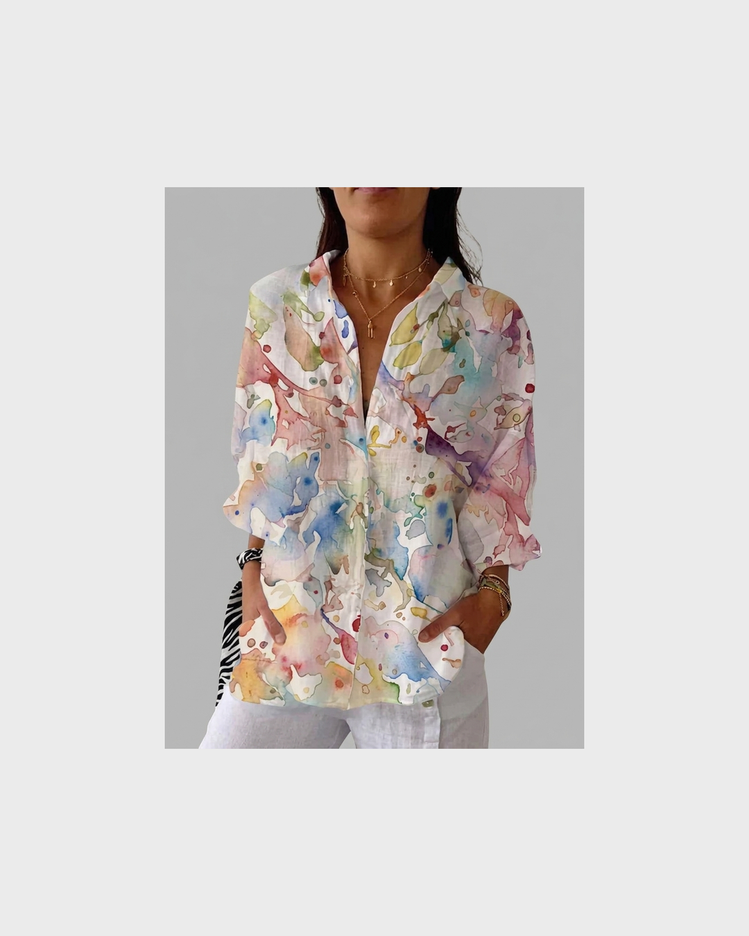 Emma Rothenburg | Leichte und Farbenfrohe Druckbluse