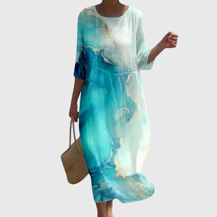 Selma Stralsund | Elegantes Maxi-Blumenkleid