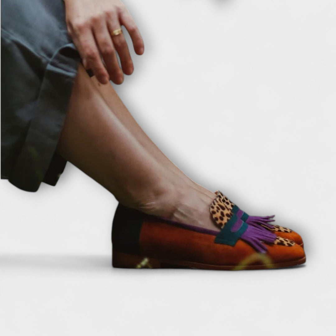 Charlotte Bamberg | Mokassin Braun Leopard