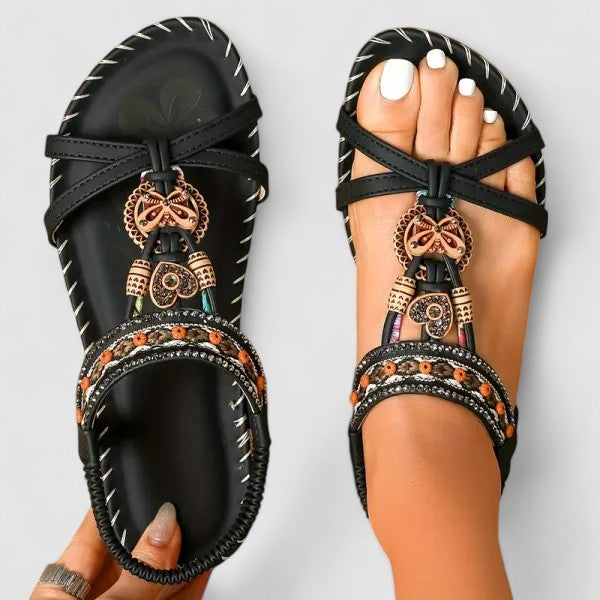 Antonia Freiburg | Bequeme Orthopädische Sandalen in Kobalt Blau