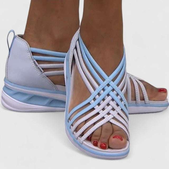Theresa Worms | Elegante Orthopädische Sandalen in Schwarz