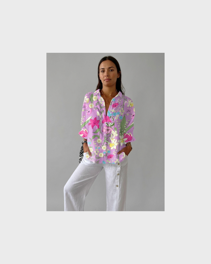 Frieda Potsdam | Leichte und Farbenfrohe Druckbluse