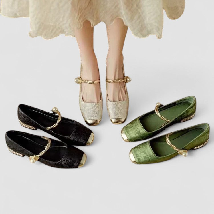 Frieda Konstanz | Orthopädische Mary Jane Schuhe in Grün