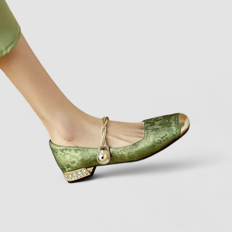 Frieda Konstanz | Orthopädische Mary Jane Schuhe in Grün