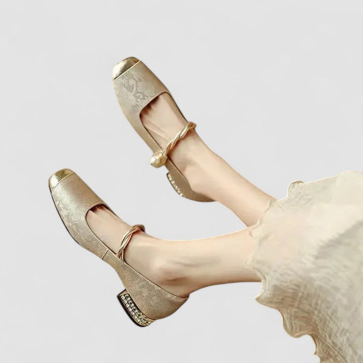 Frieda Konstanz | Orthopädische Mary Jane Schuhe in Grün