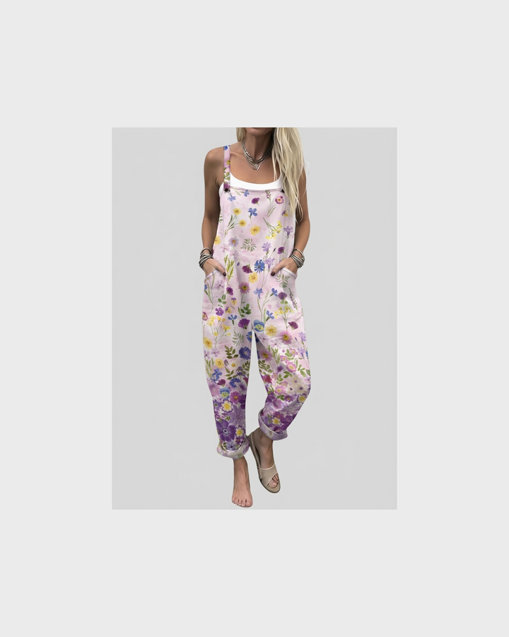 Gudrun Schwerin | Latzhose mit Zarten Wildblumen