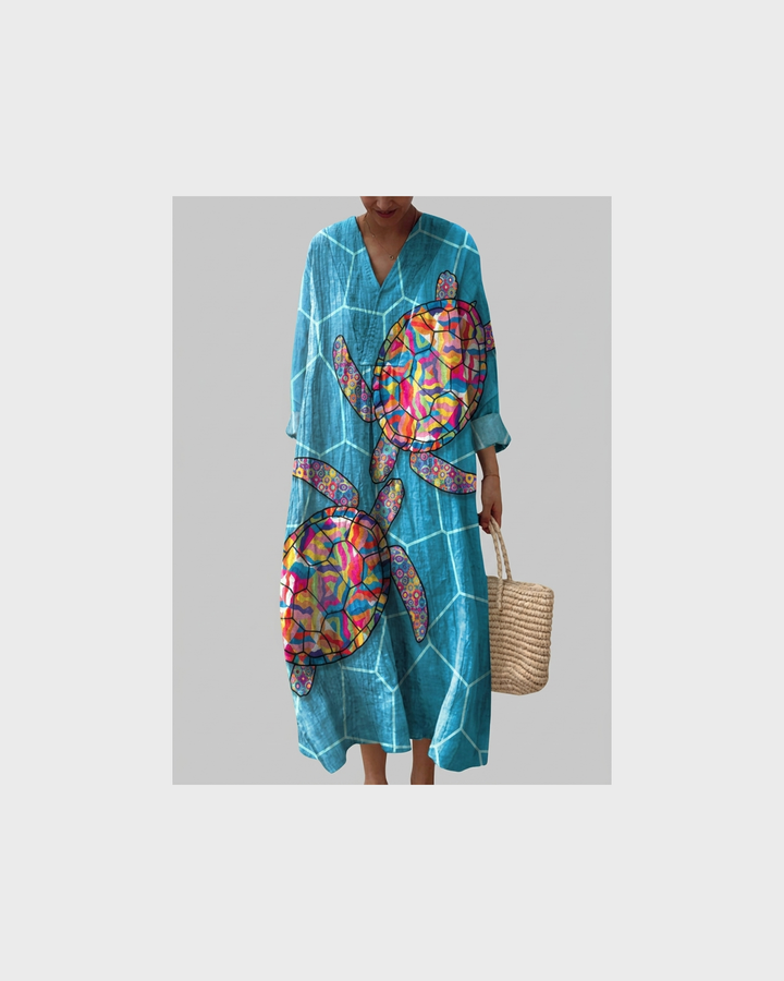 Helene Görlitz | Flatterndes Sommerkleid mit Druck