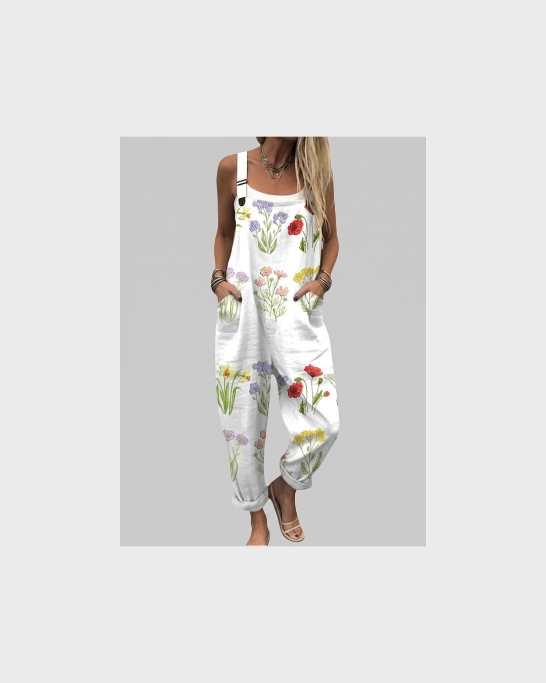 Helene Lübeck | Florale Latzhose mit Wildblumen