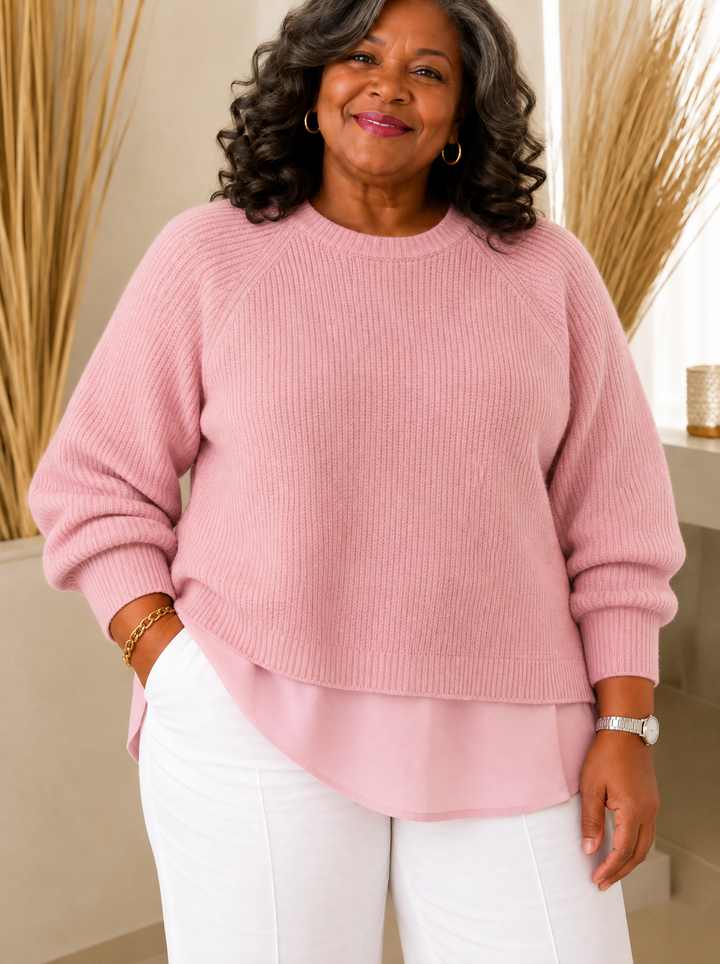 Layered-Look Jumper for Women