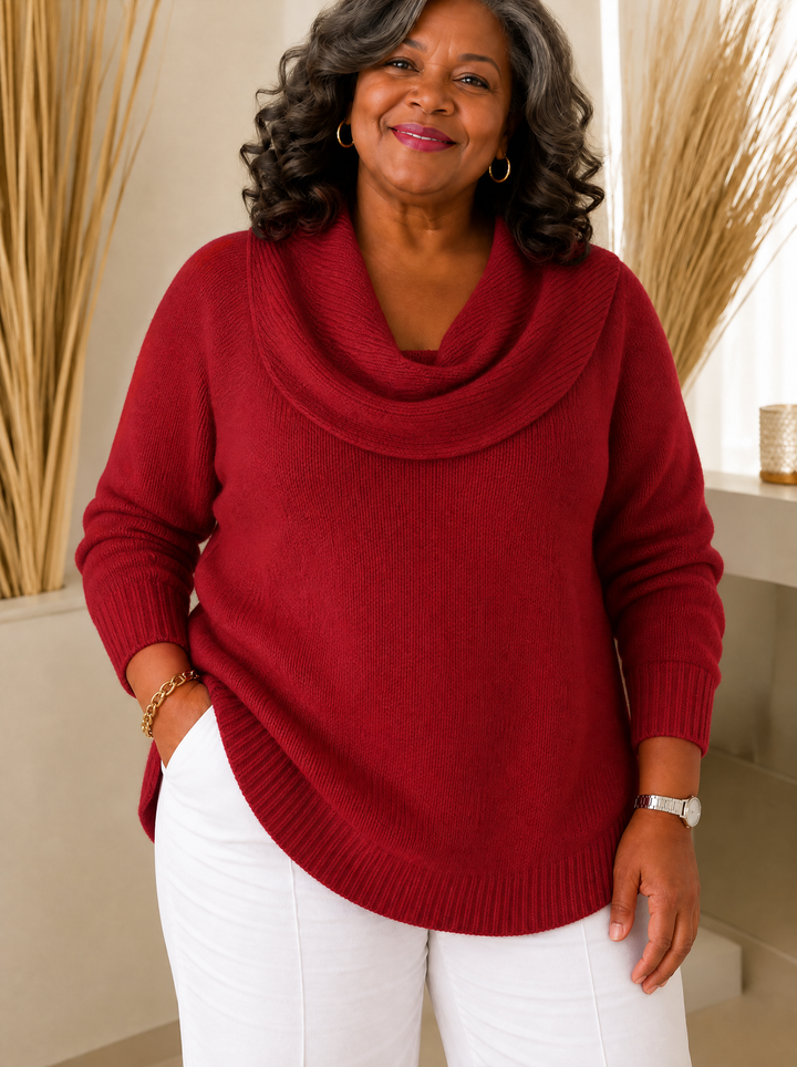 Cowl Neck Jumper for Women