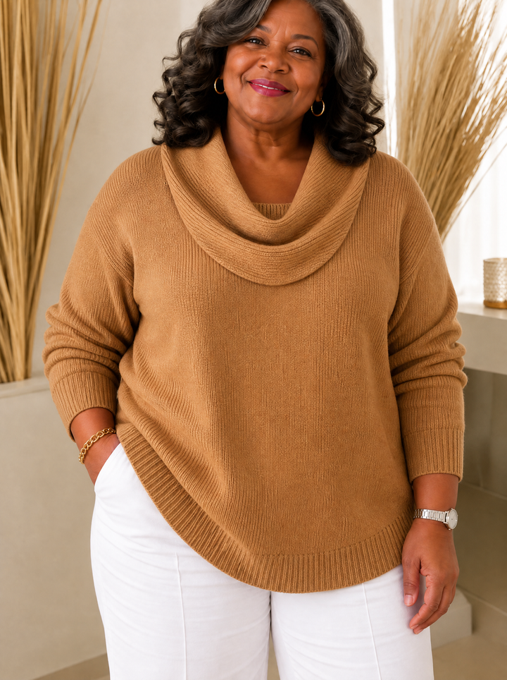 Cowl Neck Jumper for Women