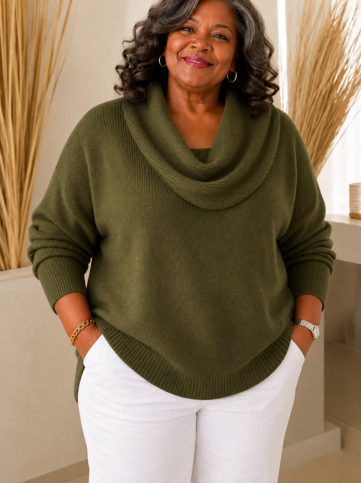 Cowl Neck Jumper for Women