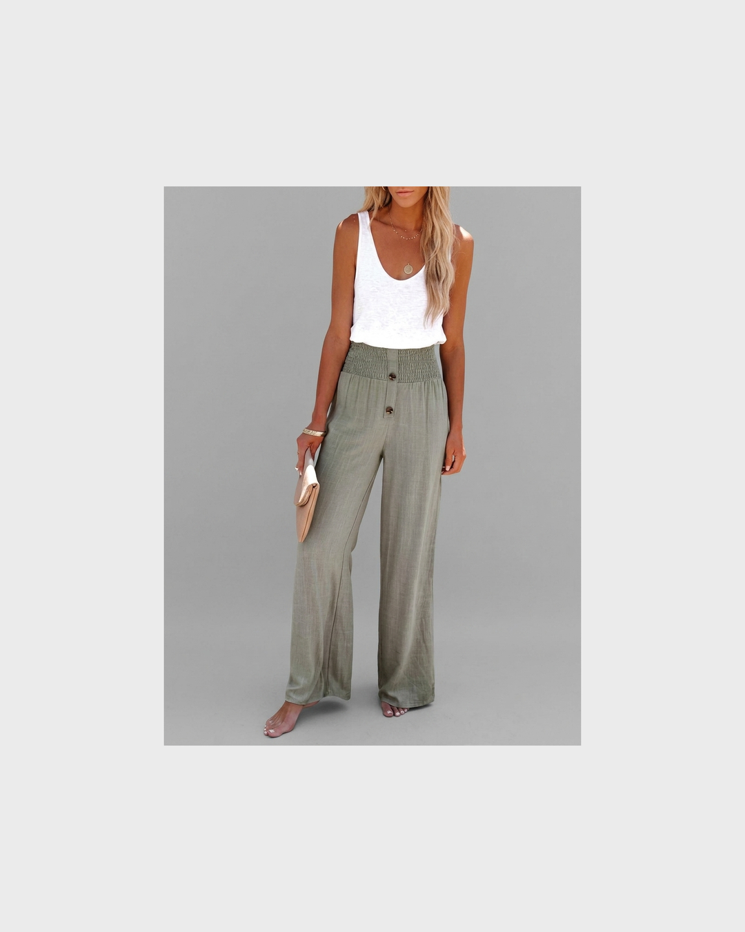 Hildegard Aachen | Hochtaillierte Lockere Hose