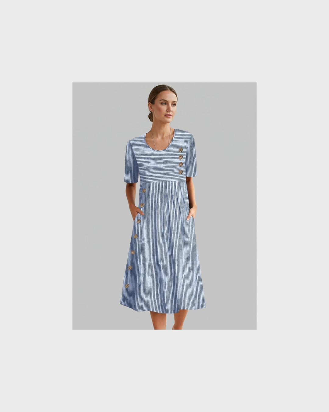 Hildegard Speyer | Midilänge Ringelkleid