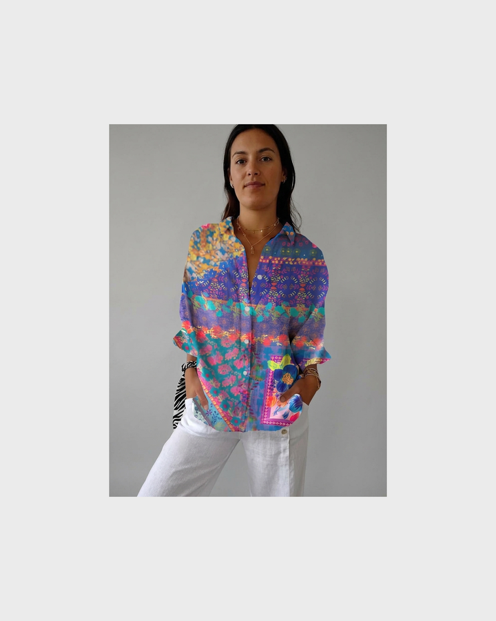 Hildegard Ulm | Leichte und Farbenfrohe Druckbluse