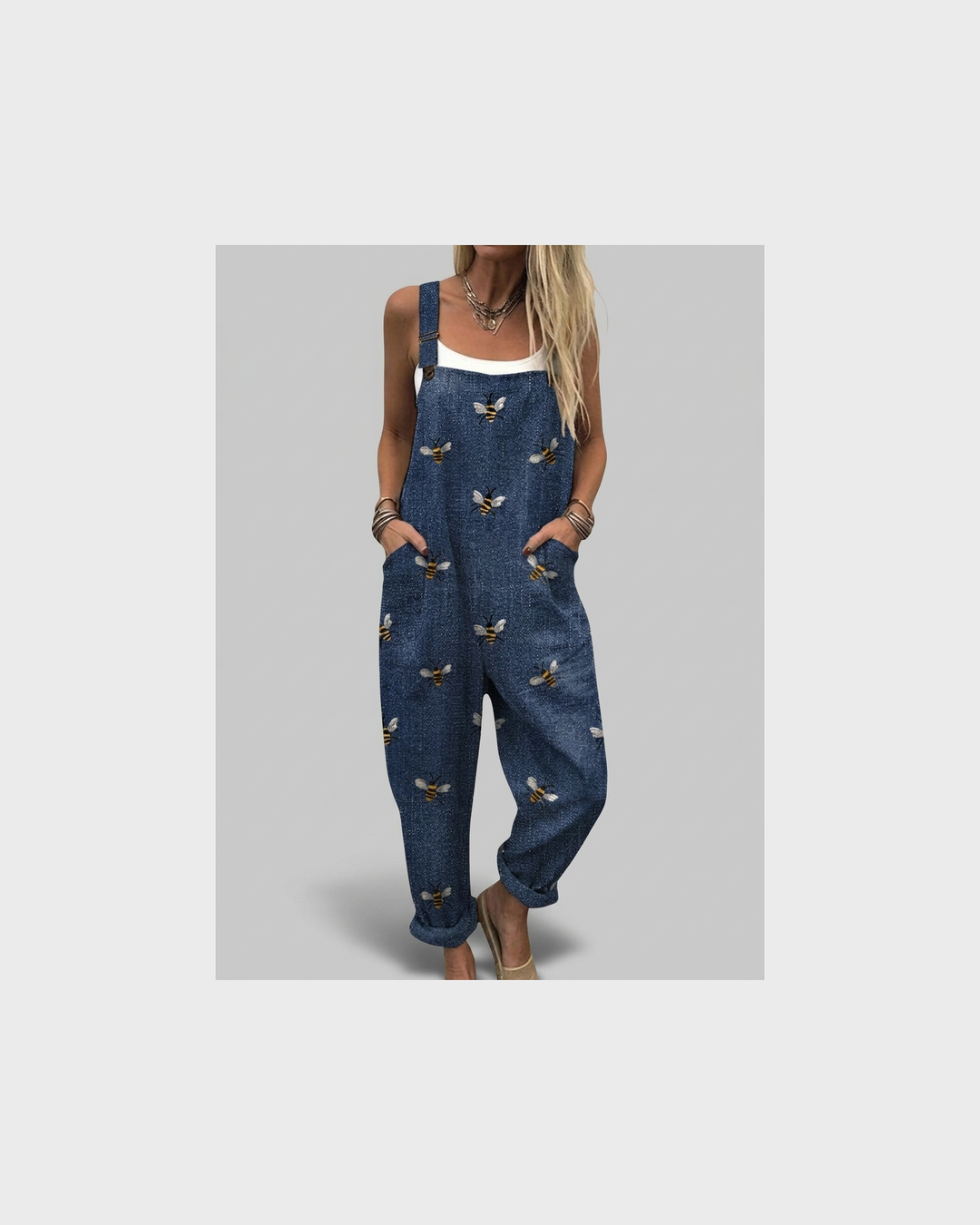 Ida Eisenach | Marineblaue Latzhose mit Entenmotiv